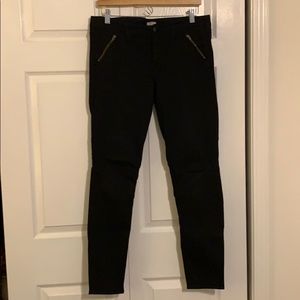 J. Crew Black Moto Denim Jeans